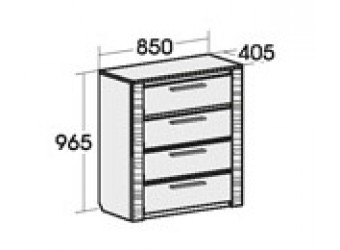 Комод для спальни Элана 850