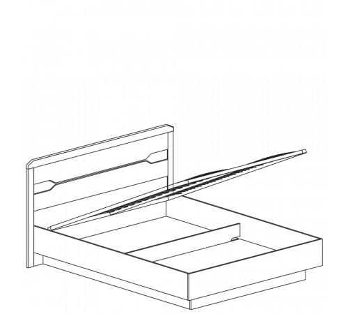 Двуспальная кровать с подъемным механизмом 1600х2000 Ронда 316