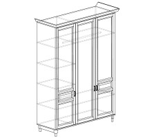 Трехдверный шкаф для одежды Прованс 404 Трехдверный шкаф для одежды Прованс 404