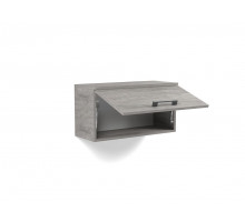 Шкаф-полка Д-9 навесная, Денвер  Риббек серый