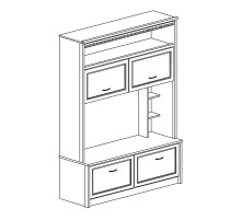 Стенка в гостиную Лючия 188 светлая